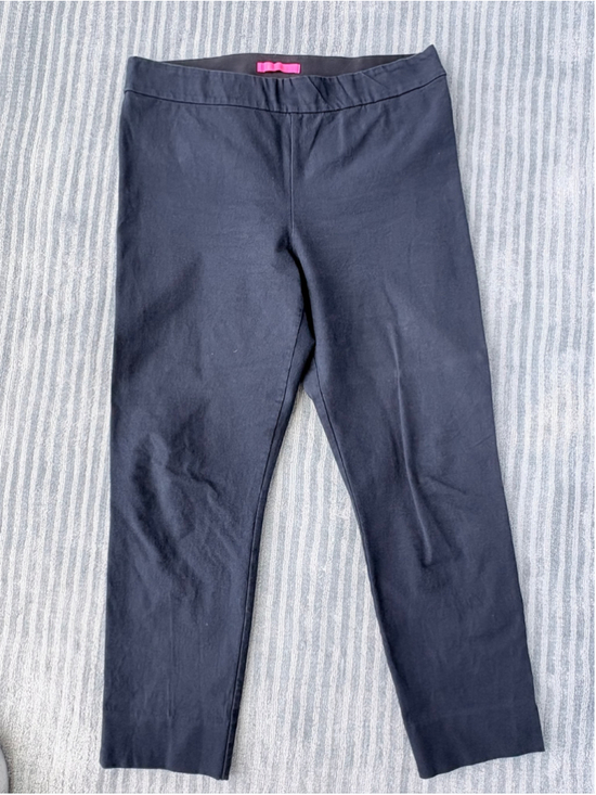Lily Pulitzer Pants - Lilly Pulitzer Size 16 Navy Pull-On Cropped Pants